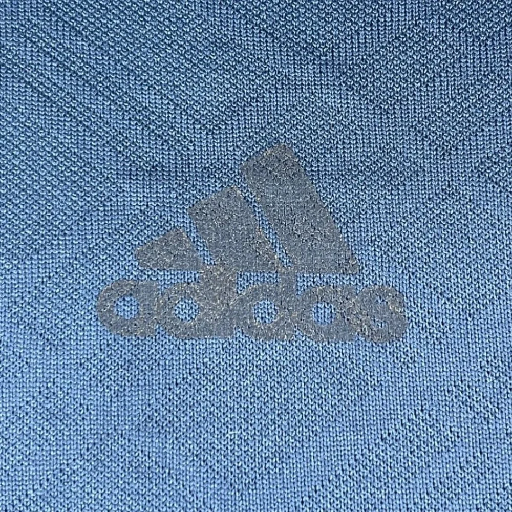 Adidas Men 2XL Blue Polo Shirt Puremotion Textured Golf Performance